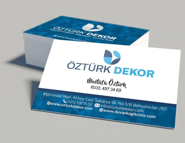Tek Taraflı Mat Selefonlu Ekonomik Kartvizit