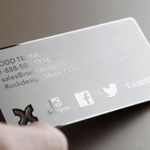 Gümüş Metal Kartvizit