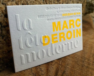 letterpress tipo kartvizit