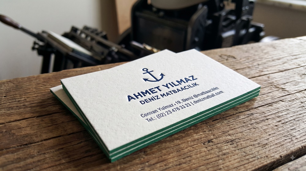 letterpress kartvizit